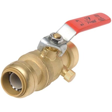 Cash Acme / Sharkbite Sharkbite-Cash Acme 169429 0.75 in. Ball Valve with Drain 169429